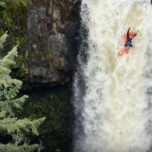 Rafa Ortiz Rides Inflatable Pool Toy Off 70-Foot Waterfall!!