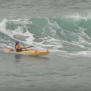 Sea Kayaking Surfing Session!