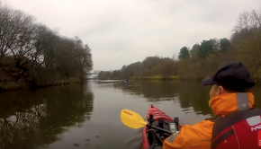 Kayaking The River Weaver Bottom Flash [ A winters paddle ]