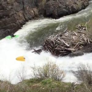Kayak Explodes half way through a slide!