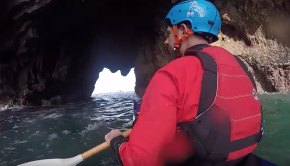 Sea Kayaking Oregon Coast off Cape Falcon - Surf, Sea Caves, and Pour Overs