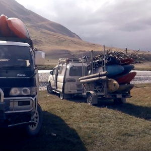 Kayaking in Tian Shan Mountains