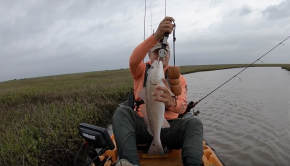 Kayak fishing on a special day in Texas!