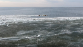 Drone footage - Sea kayaking along the Green bay