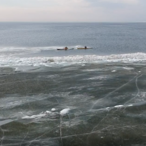 Drone footage - Sea kayaking along the Green bay