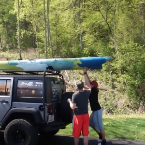 Fishing Tour send-off. Gearing up for Kayak Fishing.