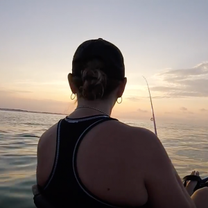 His first King Mackerel - Offshore kayak fishing Pensacola Florida