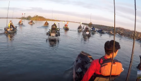 100+ Kayakers fishing on the Delta