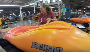 watching the birth of the latest Rock Star! Jackson Kayak Factory