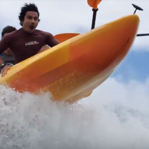 Kayak Surfing Huge Sunset Beach | Jamie O'Brien