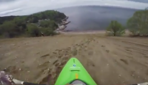 Kayaking Down a Sand Dune