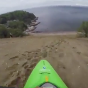 Kayaking Down a Sand Dune