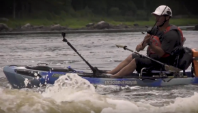 Kayak Fishing in whitewater puts all your gear to the test. In this short film, president of Jackson Kayak, Eric Jackson, takes his Coosa HD down the Ottawa River on a solo mission to catch big fish in extreme water.