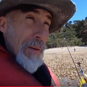 Kayak Fishing - Roe & Beach Fire Roasted Snapper Head Feast.