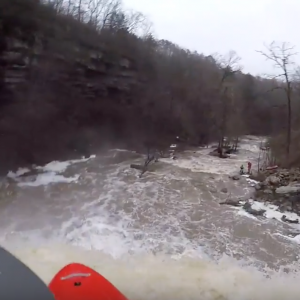 EJ and Nick at Pine Creek Falls- Tennessee