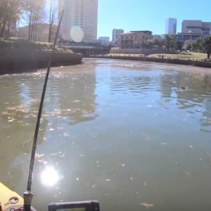 Kayak Fishing Downtown Houston Texas