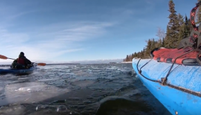 Winter Kayak Camping on an Island