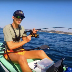 Catching big Dageraad on a kayak - Offshore kayak fishing