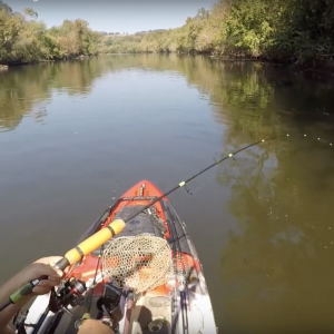 Autumn River Kayak Fishing