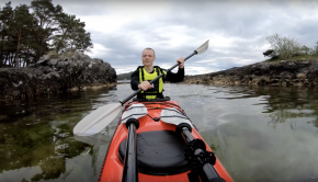 Solo sea kayak overnight adventure