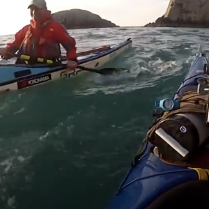 Sea Kayaking Anglesey - North Stack rockfall