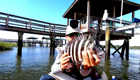 Join Houston Stewart of @Beaufort SC Fishing as he goes shallow water fishing for sheepshead. He shares all his tips and tricks for catching the most fish!