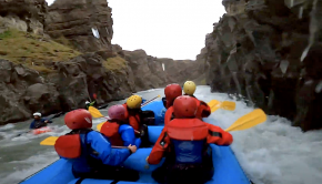 Ever wondered what it's like to go rafting at Midnight? Well, in most of the world you wouldn't see very much, but in Iceland, there is no difference from the day! Check it out!