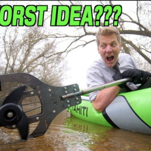 Interesting concept, merging a kayak and a plane by Colin Furze. We were not expecting that!