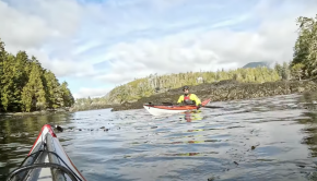 Follow sea kayaking fanatic Mike McHolm on an adventure from Little Beach in Ucluelet, British Columbia, Canada with stunning scenery and great weather.