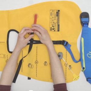"This waist-belt PFD conceals a 100 N floatation bladder which can be instantly inflated when you need it at the pull of a cord. Perfect for stand up paddle boarding, the Glide has a handy phone sized pocket and D-ring clip points. Sitting comfortably out of the way when not in use, the Glide fastens securely over your head after inflation."